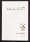 Program of the Eighty-Second Fall Commencement of East Carolina University